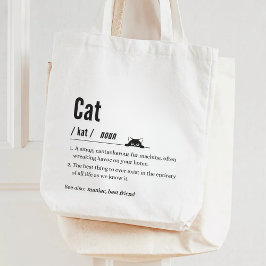 Bolso De Tela Graciosa definición de gato Padres Mascotas negros