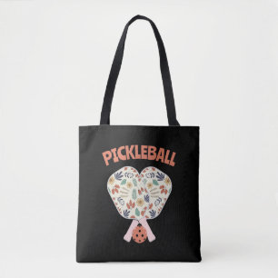 Bolso De Tela Graciosa Pickleball - Floral Paddle