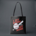 Bolso De Tela Gracioso Béisbol Retro Golpeé Bombas Para Mamás Ca<br><div class="desc">Gracioso Béisbol Retro Golpeé Bombas Para Mamás Calientes</div>