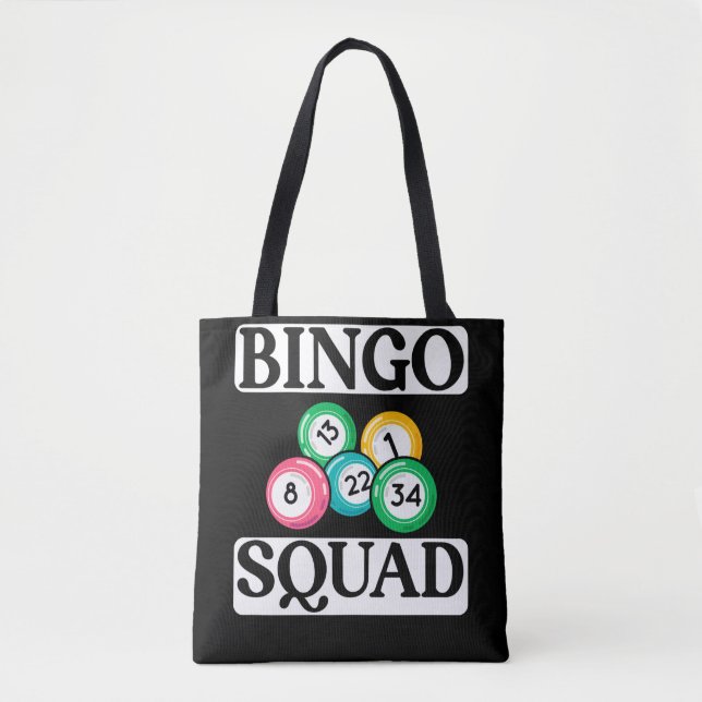 Bolso De Tela Gracioso Bingo Squad Saying Bingo (Anverso)