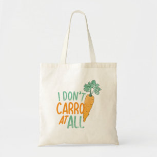 Bolso De Tela Gracioso Carrot Pun Art Chistes Comida Carrot Art