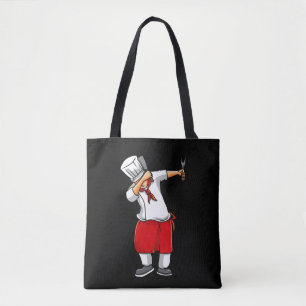 Bolso De Tela Gracioso chef japonés cocinero de Hibachi amante d