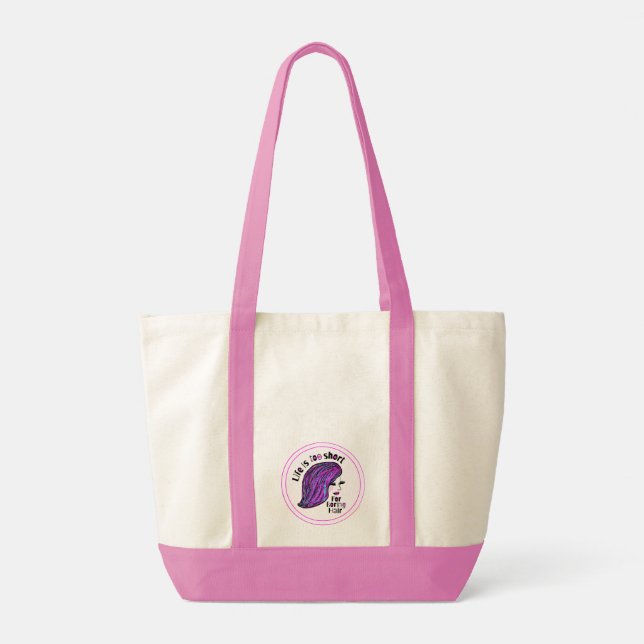Bolso De Tela Gracioso Cita Hairdressers Salon Owers Pamper Gift (Reverso)