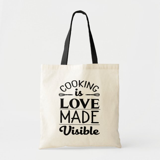 Bolso De Tela Gracioso Cocinero Cute Chef Baker, Cocina Cocinera (Frente)