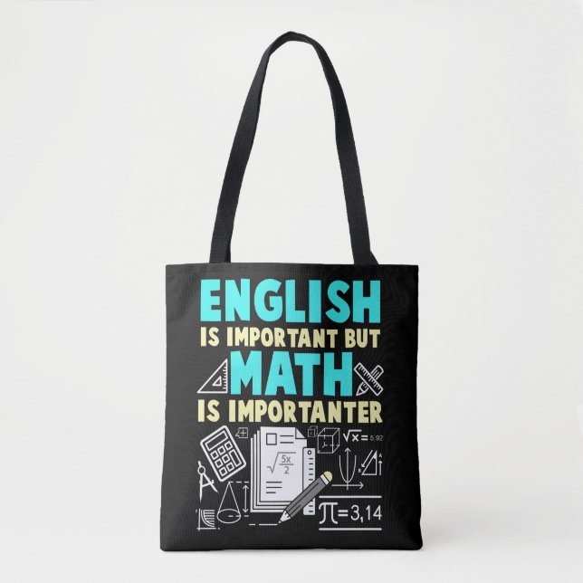 Bolso De Tela Gracioso colegio de matemáticas de Chiste Geek (Anverso)