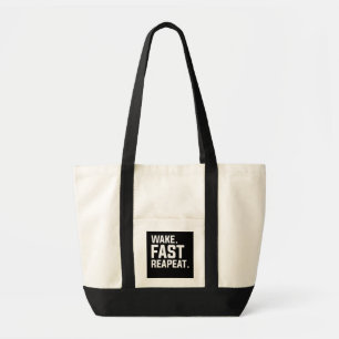 Bolso De Tela Gracioso despertar Rápido Repita Gráfico Sarcástic