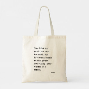 Bolso De Tela Gracioso e hilarante Mejor Amigo que deja el adiós