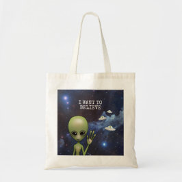 Bolso De Tela Gracioso espacio espacial para hombre verde aliení
