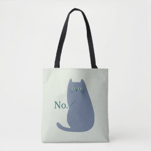Bolso De Tela Gracioso Gato Cheeky