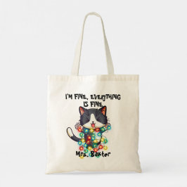 Bolso De Tela Gracioso Gato Cuto Soy Buen Humor De Maestros De L