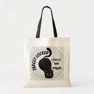 Bolso De Tela Gracioso gato listo para saltar
