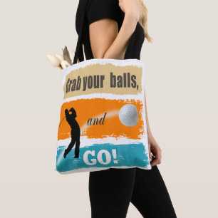 Bolso De Tela Gracioso golf agarre sus bolas ID466