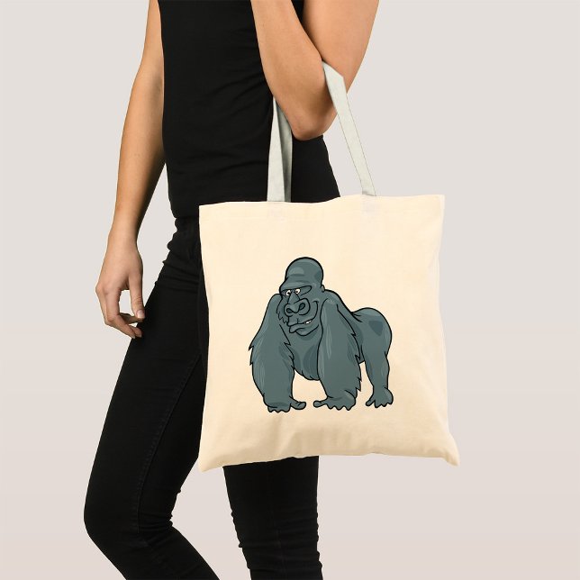 Bolso De Tela Gracioso Gorilla Guay Blue Ape Animal Design (Subido por el creador)