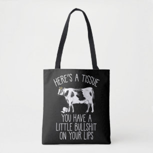 Bolso De Tela Gracioso Heifer Crybaby Cow Granero Softie