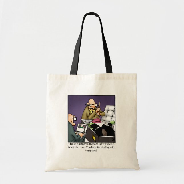 Bolso De Tela Gracioso Humor de Halloween Tote Bag Gift (Frente)