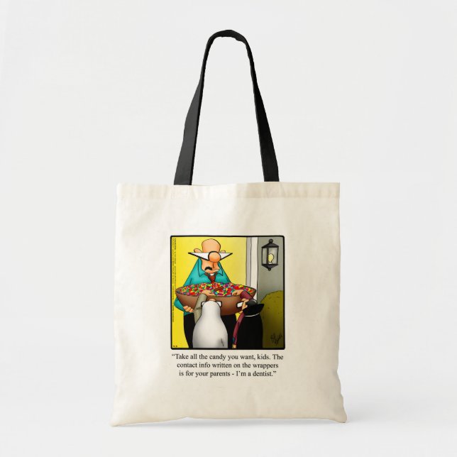 Bolso De Tela Gracioso Humor de Halloween Tote Bag Gift (Frente)