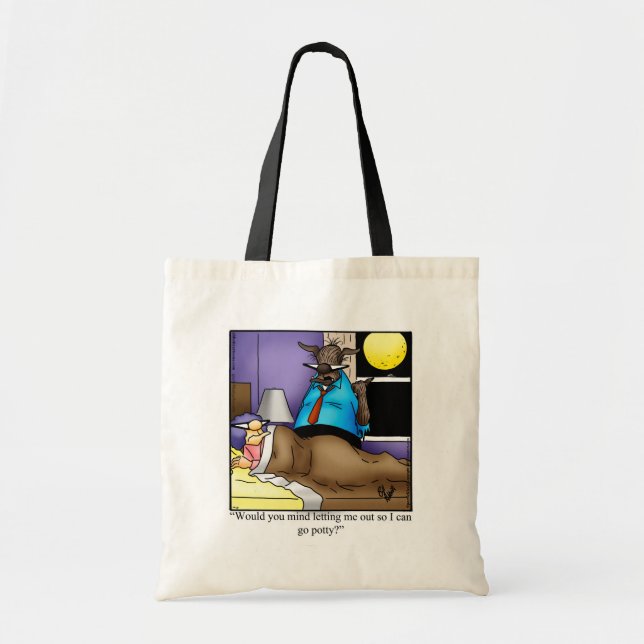 Bolso De Tela Gracioso Humor de Halloween Tote Bag Gift (Frente)