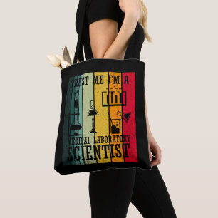 Bolso De Tela Gracioso humor de un laboratorio médico de tecnolo