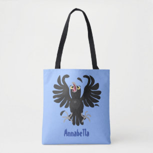 Bolso De Tela Gracioso ilustracion de personalizado de cuervos l