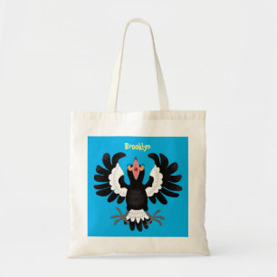 Bolso De Tela Gracioso ilustracion de personalizado magpie austr