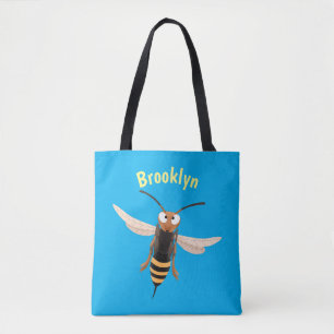 Bolso De Tela Gracioso ilustracion personalizado de avispas de a