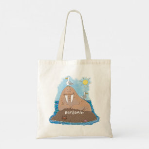 Bolso De Tela Gracioso ilustracion personalizado de moras felice