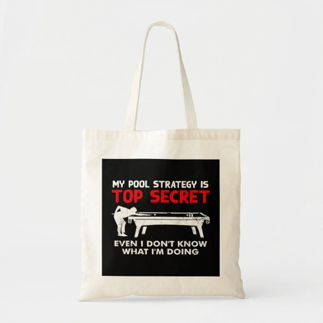 Bolso De Tela Gracioso jugador de billar Billiards Gift (Frente)