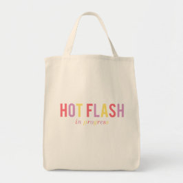 Bolso De Tela Gracioso Menopause Hot Flash en curso