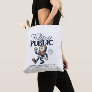 Bolso De Tela Gracioso Notario Público - Humor Notario