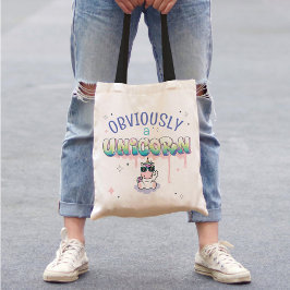 Bolso De Tela Gracioso, Obviamente, Un Graffiti De Unicornio Cut