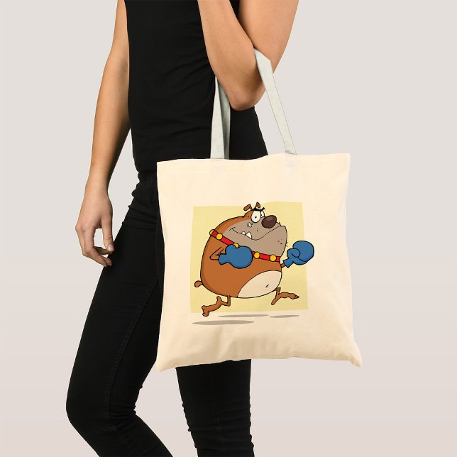 Bolso De Tela Gracioso Personalizado Bulldog Boxer Perro (Subido por el creador)