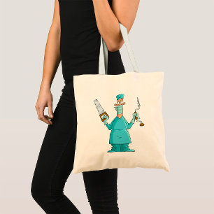 Bolso De Tela Gracioso Personalizado de Cirujano Humor Médico Gr
