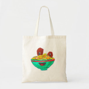 Bolso De Tela Gracioso personalizado spaghetti meatball art