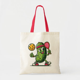 Bolso De Tela Gracioso pickle jugando pickleball
