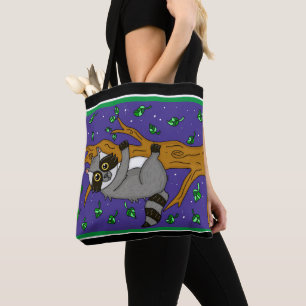 Bolso De Tela Gracioso Raccoon caprichoso