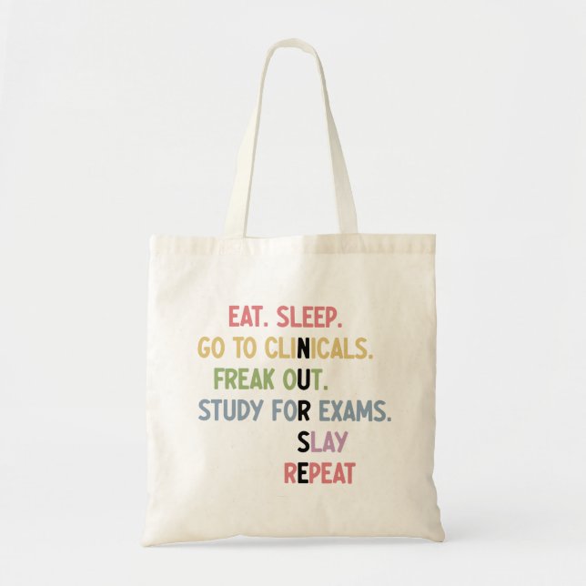 Bolso De Tela Gracioso regalo de futuro de enfermeras en la escu (Frente)