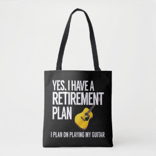 Bolso De Tela Gracioso regalo de jubilación del guitarrista