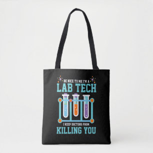Bolso De Tela Gracioso regalo de Técnico Laboratorio Técnico de