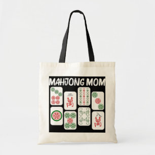 Bolso De Tela Gracioso regalo Mahjong para mamá madre de juego 