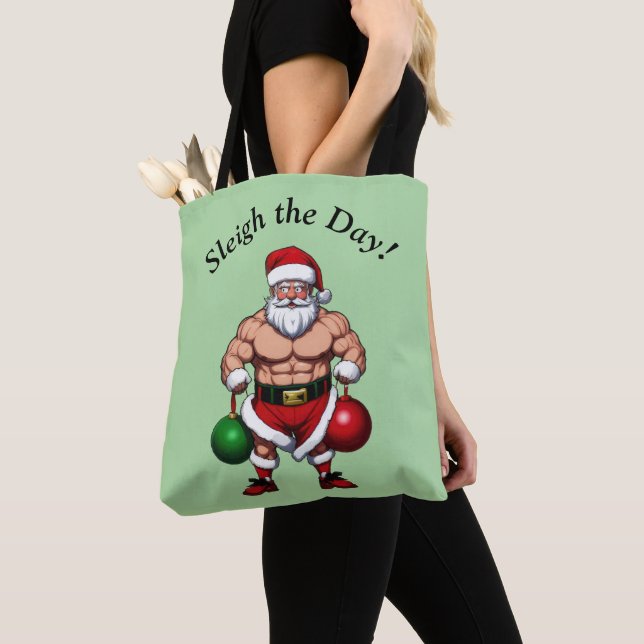Bolso De Tela Gracioso Santa Claus (Detalle)