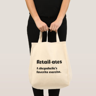 Bolso De Tela Gracioso Shopaholic