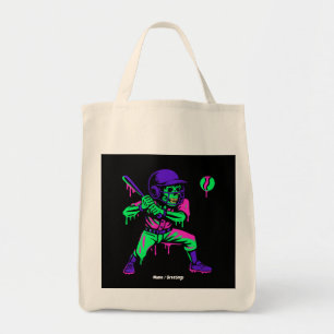 Bolso De Tela Gracioso Skeleton Batting Ice Cream Driting Baseba