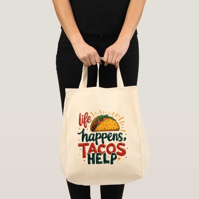 Bolso De Tela Gracioso Taco Lover Fiesta Foodie Humor Art (Anverso (producto))