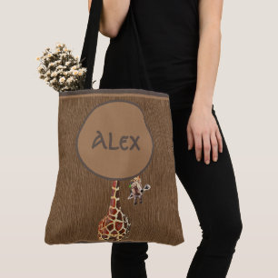 Bolso De Tela Gracioso Tote de monograma de guijarros de Peeking
