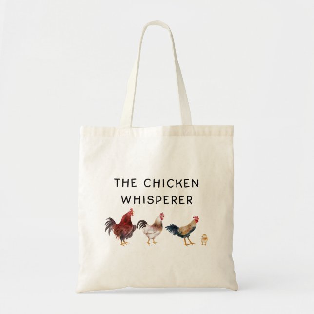 Bolso De Tela Gracioso Whisperer de pollo (Frente)