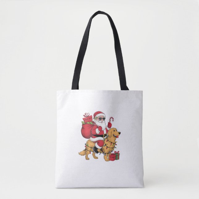Bolso De Tela Graciosos Navidades de perros de la colección Gold (Anverso)