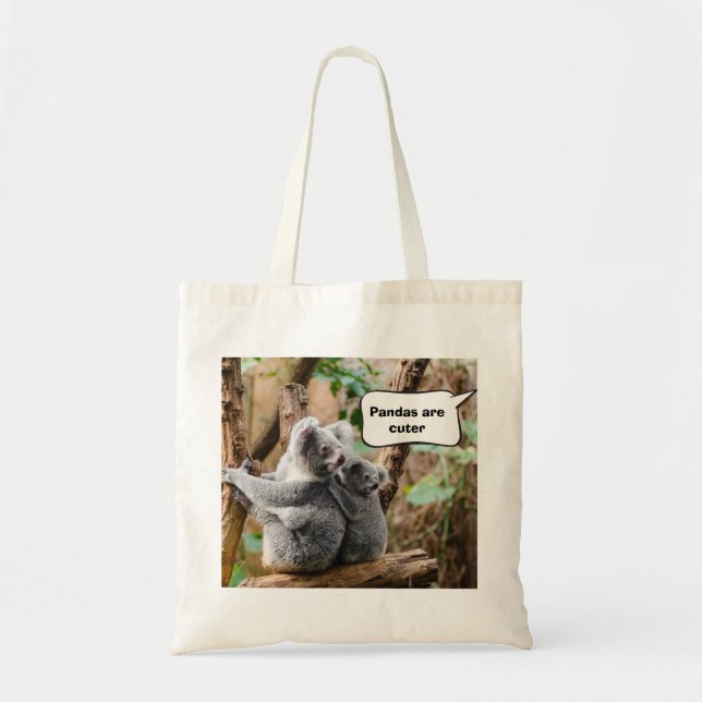 Bolso De Tela Graciosos Pandas o Koalas - ¿Cuáles son más atract (Frente)