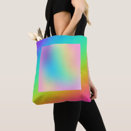 Bolso De Tela Gradiente arcoiris brillante
