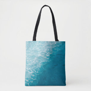 Bolso De Tela Gradiente azul