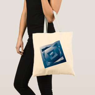 Bolso De Tela gradiente azul 1